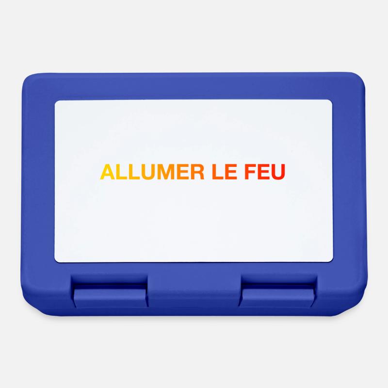 allumer le feu - Boîte à goûter - bleu royal