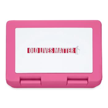 old lives matter quote - Lunchbox - pink - Front