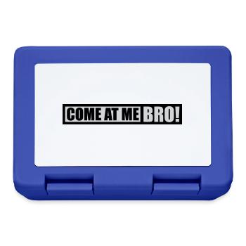 come at me bro - Brotdose - Royalblau - Vorne