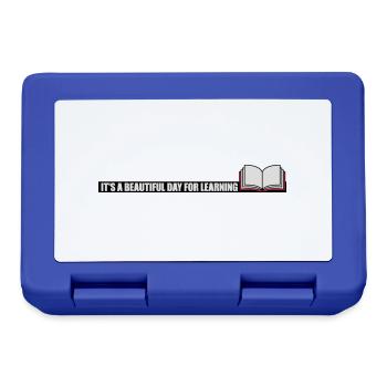 beautiful day for learning - Lunchbox - royal blue - Front