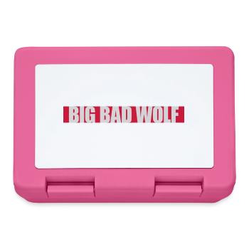 big bad wolf Zitat - Brotdose - Pink - Vorne