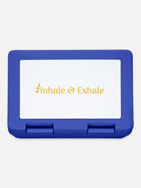 inhale & exhale - Brotdose - Royalblau