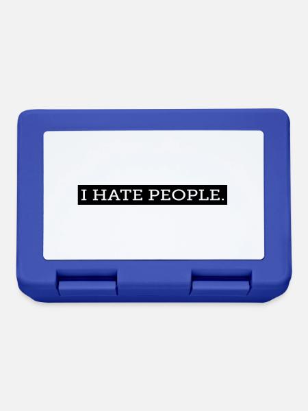 I HATE PEOPLE. - Brotdose - Royalblau