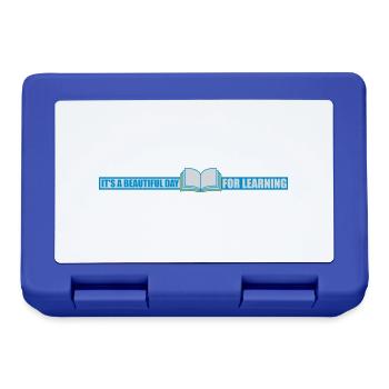 beautiful day for learning - Lunchbox - royal blue - Front