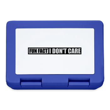 I dont care fact - Brotdose - Royalblau - Vorne
