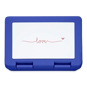 Love - Brotdose - Royalblau - Vorne