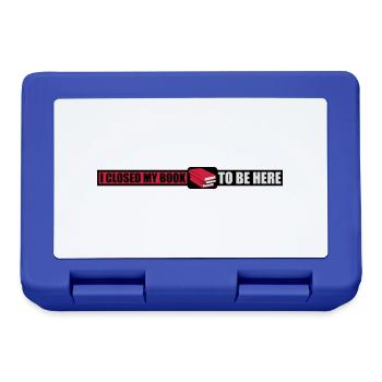 I closed my book - Lunchbox - royal blue - Front