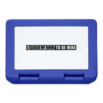 I closed my book - Lunchbox - royal blue - Front