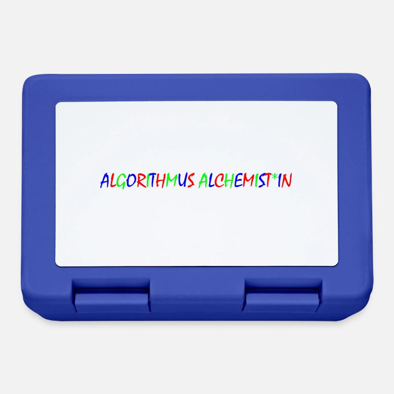 Algorithm Alchemist – Colorful Typography - Lunchbox - royal blue