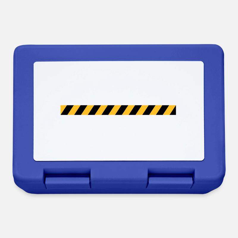 Absperrband Linie Design - Brotdose - Royalblau