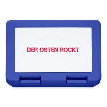 Der Osten rockt design - Brotdose - Royalblau - Vorne