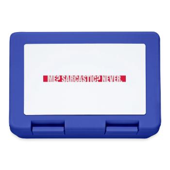 me sarcastic never quote - Lunchbox - royal blue - Front