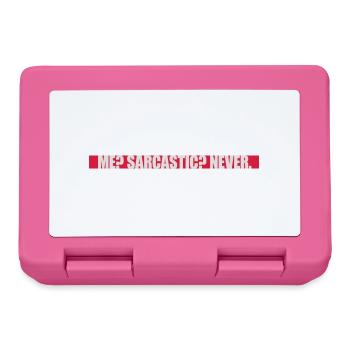 me sarcastic never quote - Lunchbox - pink - Front