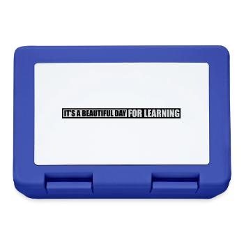 beautiful day for learning - Lunchbox - royal blue - Front