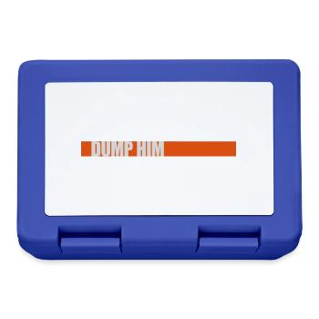 dump him quote logo - Lunchbox - royal blue - Front