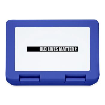 old lives matter quote - Lunchbox - royal blue - Front
