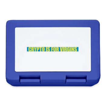 crypto is for virgins - Lunchbox - royal blue - Front