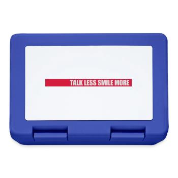 talk less smile more - Lunchbox - royal blue - Front