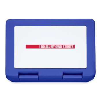 all my own stunts - Brotdose - Royalblau - Vorne