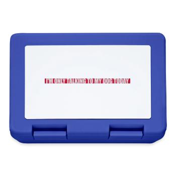 only talking to dog - Lunchbox - royal blue - Front