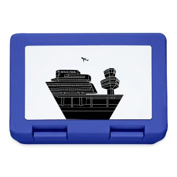 Flughafen Tegel Berlin 2 - Brotdose - Royalblau - Vorne