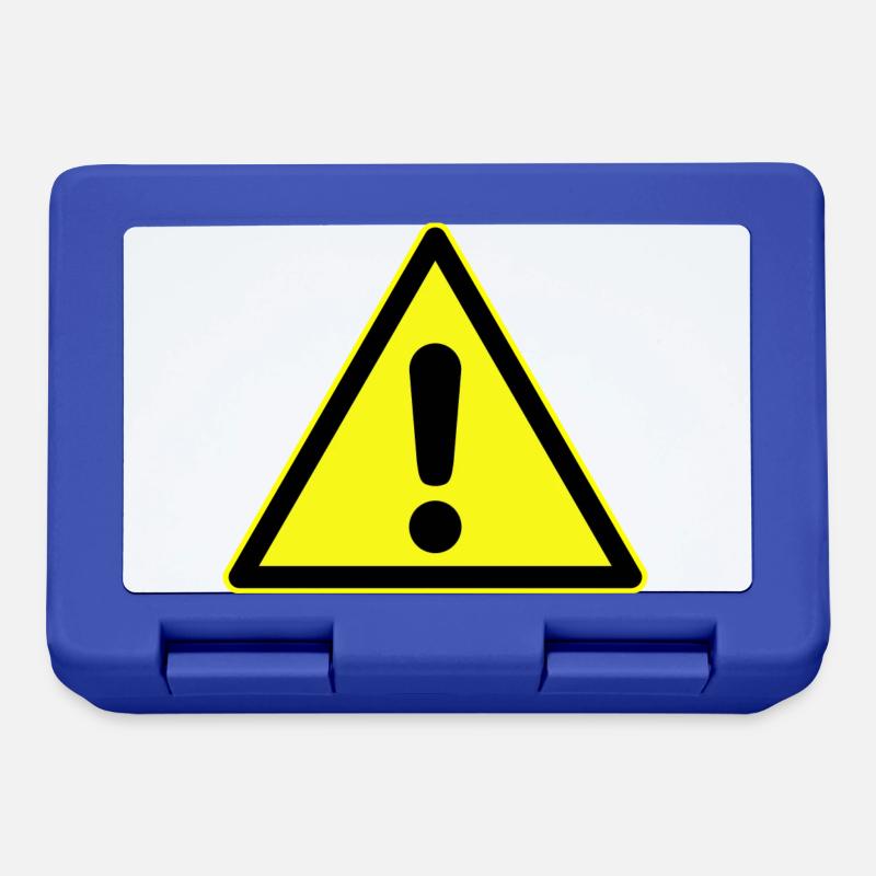 attention danger - Lunchbox - royal blue