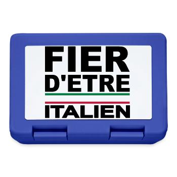 Fier d'être supporter Italie, italia - Boîte à goûter - bleu royal - Devant