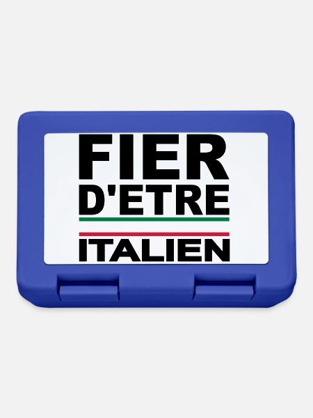 Fier d'être supporter Italie, italia - Boîte à goûter - bleu royal