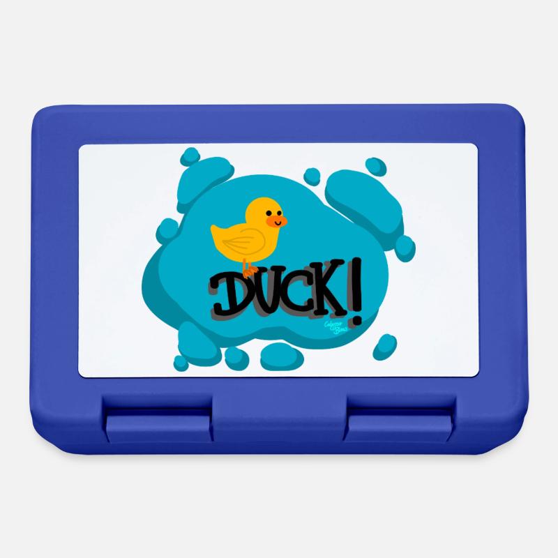 Duck! -CB - Lunchbox - royal blue