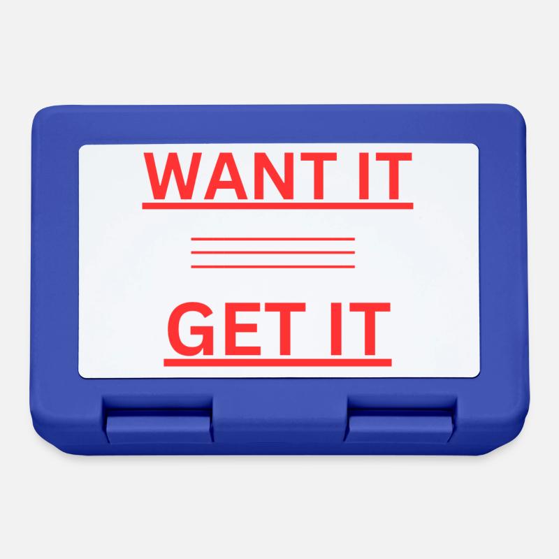 WANT IT GET IT - Brotdose - Royalblau