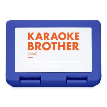 Singer Brother Definition Karaoke - Brotdose - Royalblau - Vorne