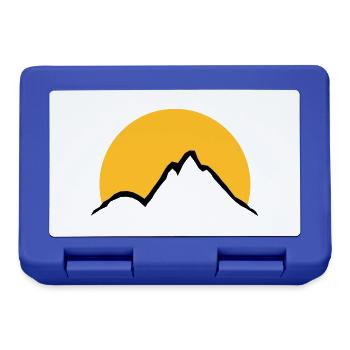 Beautiful mountains Sun - Lunchbox - royal blue - Front
