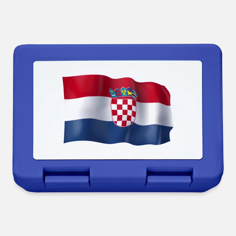 Drapeau de la Croatie - Boîte à goûter - bleu royal