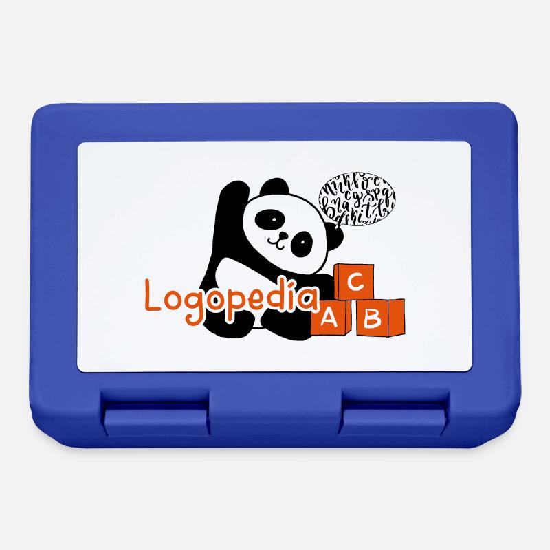 Panda speech therapy - Lunchbox - royal blue