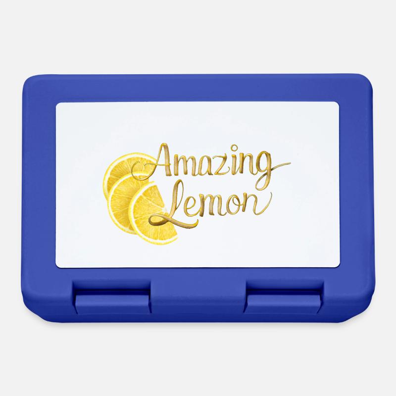 Citron incroyable - Boîte à goûter - bleu royal