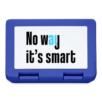 No way it's smart - Lunchbox - royal blue - Front