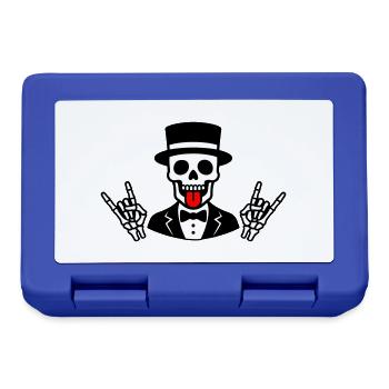 Groom Skeleton - Lunchbox - royal blue - Front