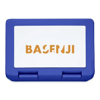 Dog If I Can't Bring My Basenji I'm Not Going - Lunchbox - royal blue - Front