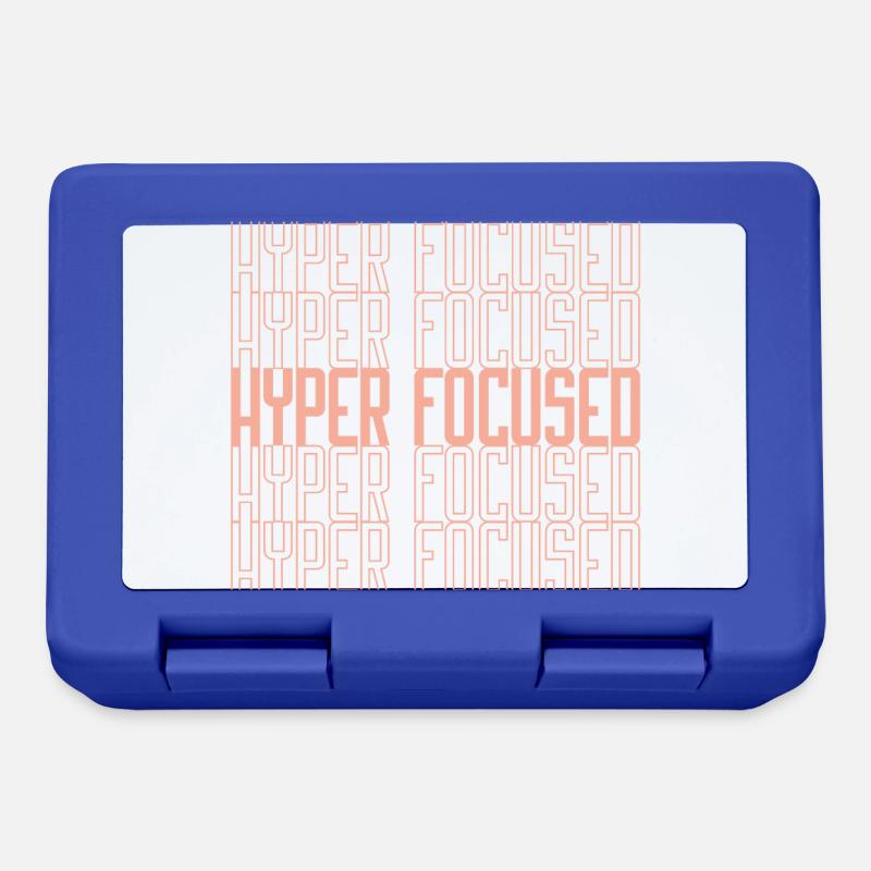 hyperfocused in gelb - Brotdose - Royalblau