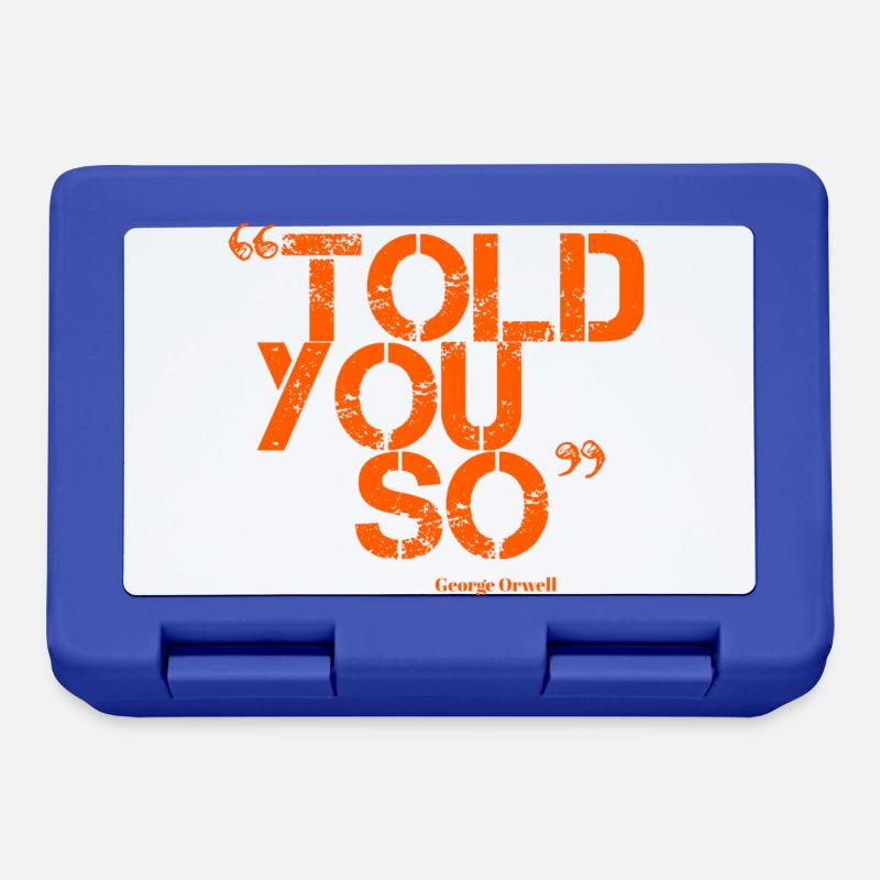ORWELL (orange) - Lunchbox - royal blue