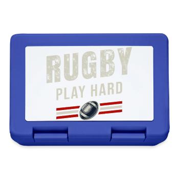 Rugby Spiel hart | Passion Oval Ball - Brotdose - Royalblau - Vorne