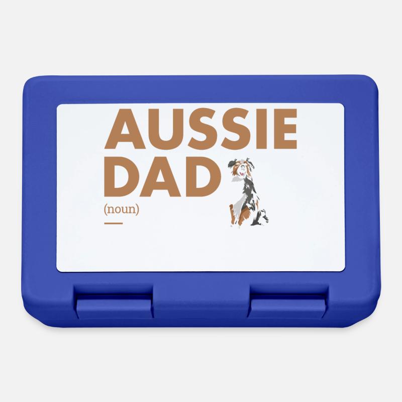 Dog Aussie Dad Definition - Brotdose - Royalblau