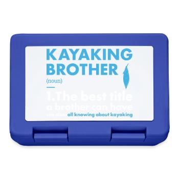 Kayaker Brother Definition Kayaking - Lunchbox - royal blue - Front