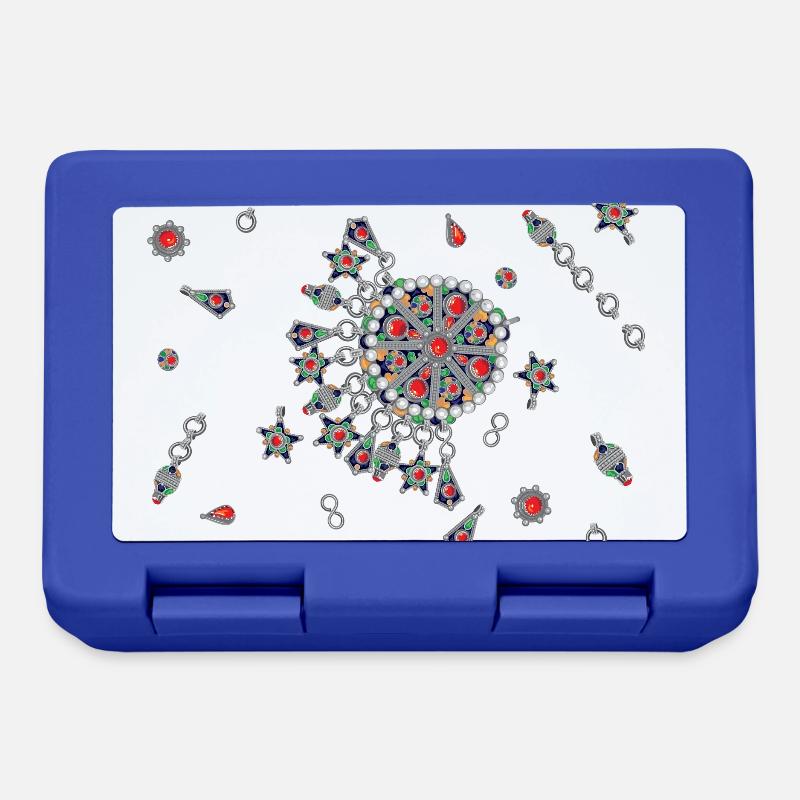 Bijoux kabyle afzim - Boîte à goûter - bleu royal