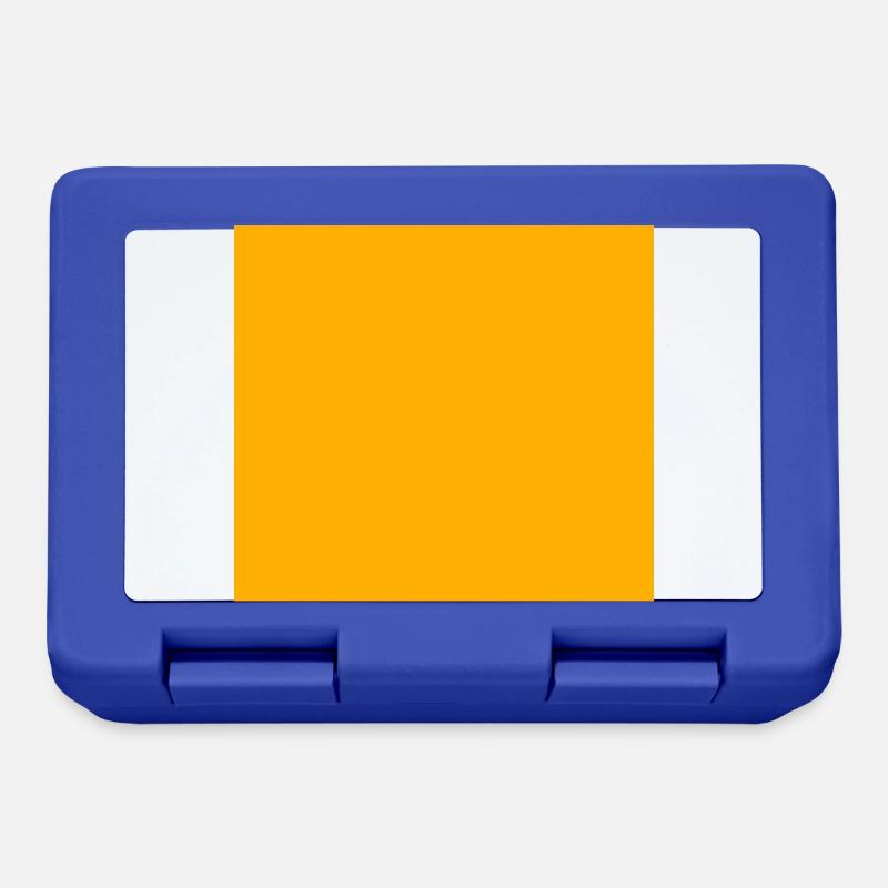 Orange background, customizable - Lunchbox - royal blue