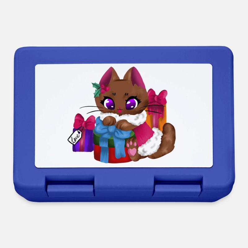 Present Cat🎁🐱 - Brotdose - Royalblau