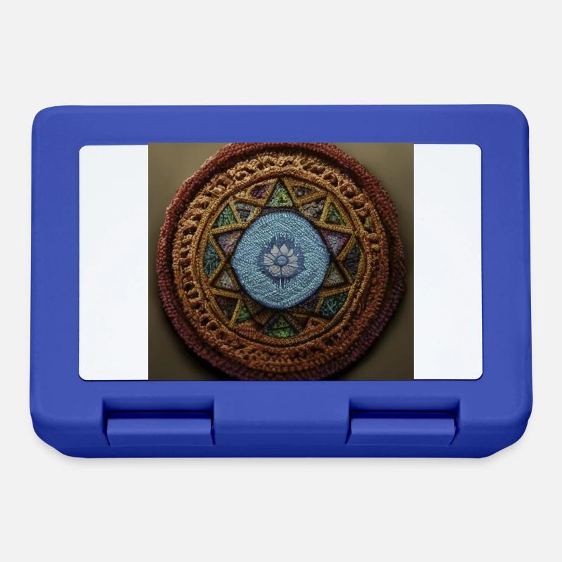 Boho Mandala Abstract - Brotdose - Royalblau