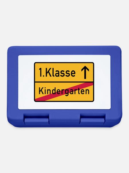 erste klasse - Brotdose - Royalblau