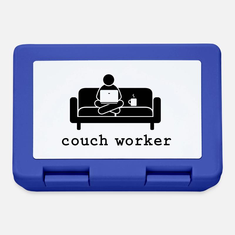 couch worker in your two desired colors - Lunchbox - royal blue