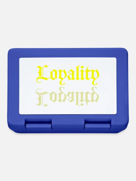 Loyalität - Brotdose - Royalblau